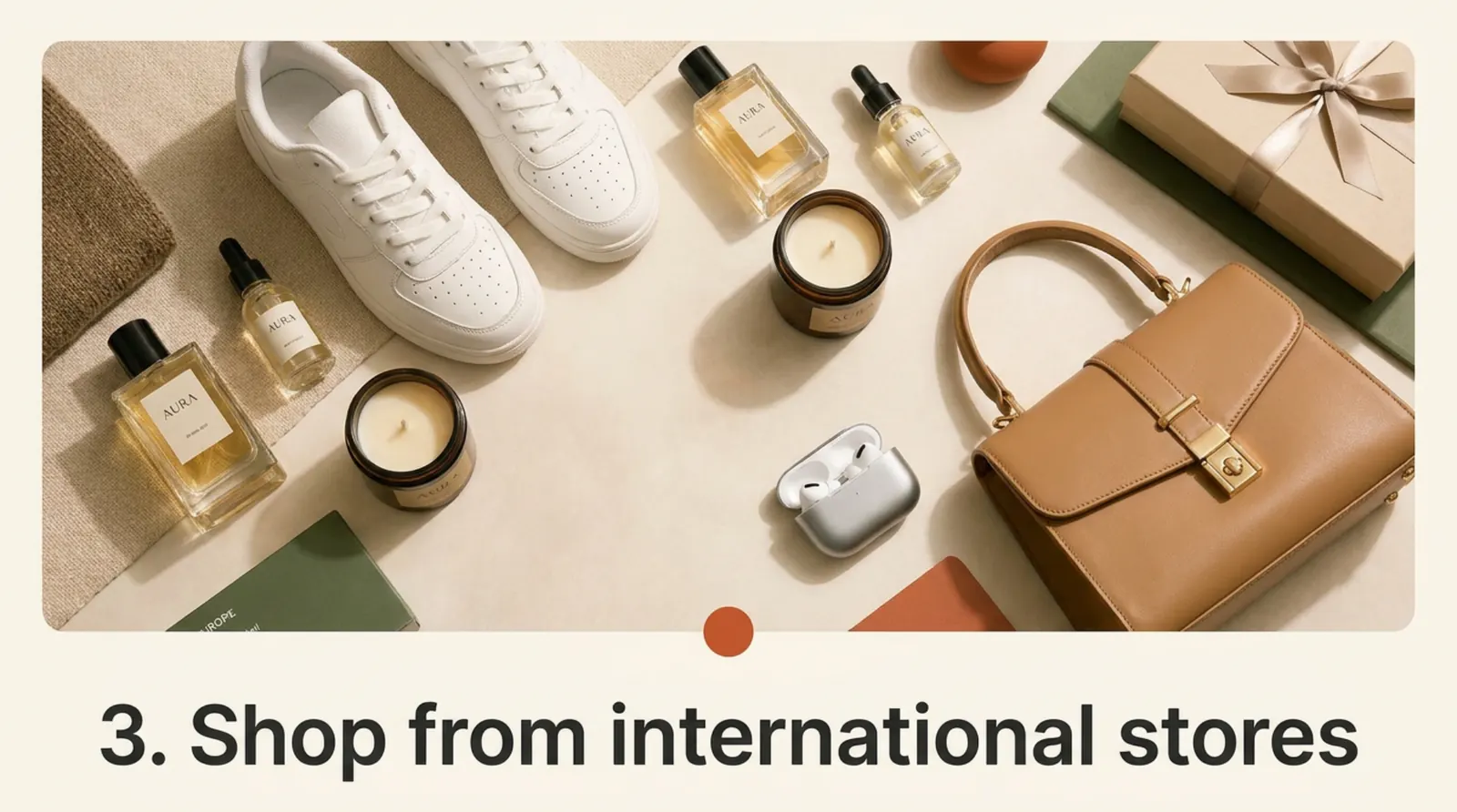International shopping haul: sneakers, beauty, accessories and gifts.